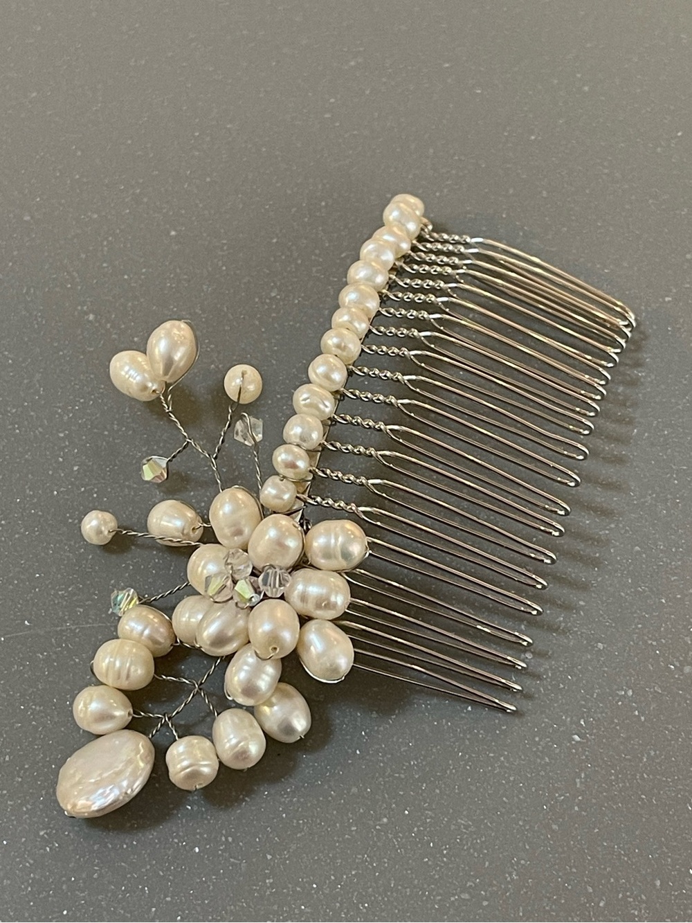 Fresh Water Pearl Bridal Hair Comb